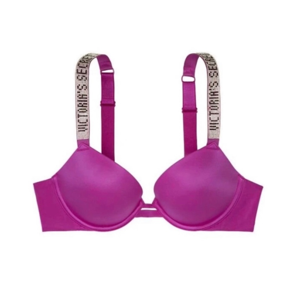 VICTORIA’S SECRET Very Sexy shine straps embellished push up bra
